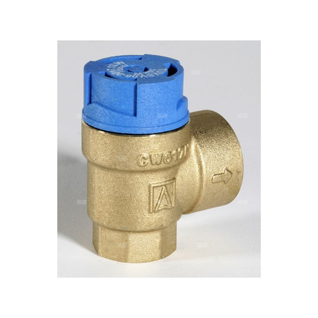 Membranowy zawór bezp. do zamkniętych inst. c.w.u., 3/4" GW/ 1" GW, nastawa 6,0 bar