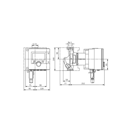 Pompa obiegowa WILO Stratos MAXO-Z 25/0,5-8 PN16 1 x 230 V 50/60 Hz, PN 16/16bar