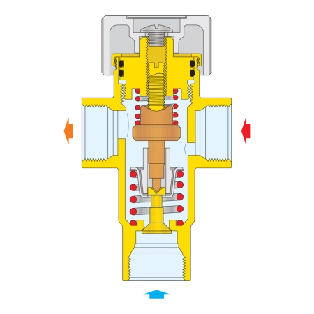 Regulowany termostatyczny zawór mieszający 1" 30÷48 st. C -Caleffi