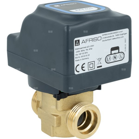 Zawór strefowy 2-drog. AZV 453, DN20, G1", Kvs 11 m3/h, NO-AFRISO