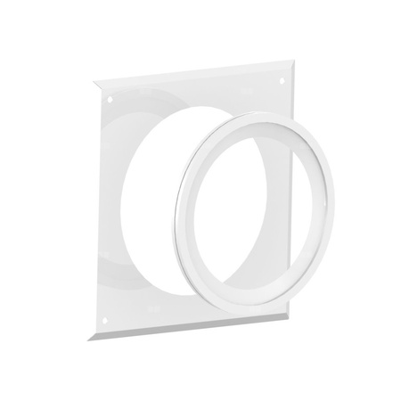 Rozeta maskująca Kwadratowy z uszczelką JEREMIAS TWIN31A stal nierdzewna, średnica wewnętrzna 110 mm