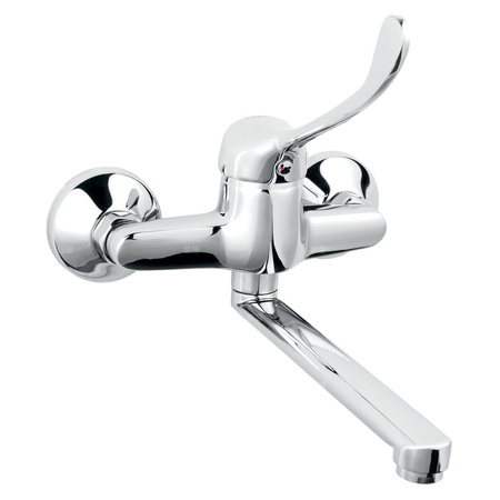 Bateria zlewozmywakowa ścienna FERRO VASTO MEDICO, kolor chrom