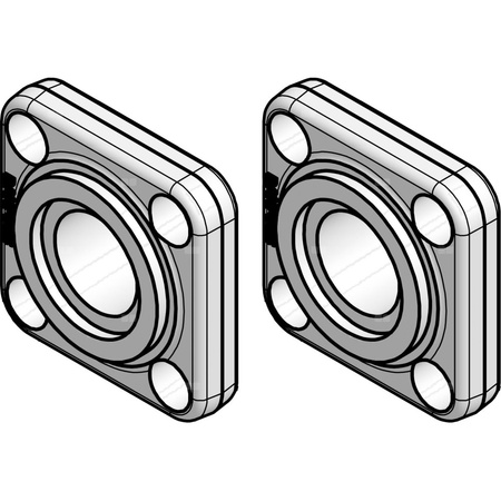 Zestaw kołnierzy STAINLESS STEEL DN80 Flange