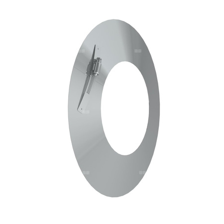 Kołnierz przeciwdeszczowy fi 80 mm JEREMIAS 360-TWIN31 stal nierdzewna