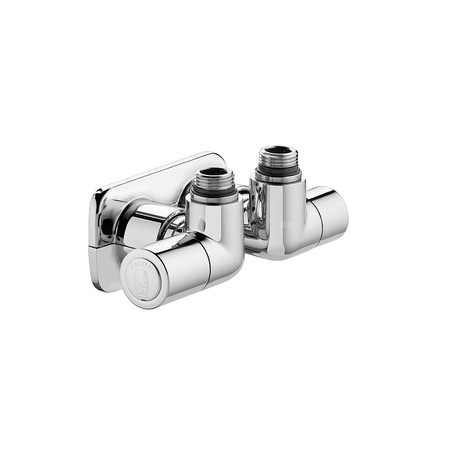 HIGH-STYLE para zaworów dekoracyjnych 3-osiowych. Przyłącze centralne. Wykonanie lewe. Wykończenie: chrom 1/2" 23 p. 1.5