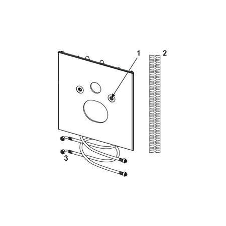 TECElux - dolna obudowa szklana do toalety myjącej TECEone, szkło białe