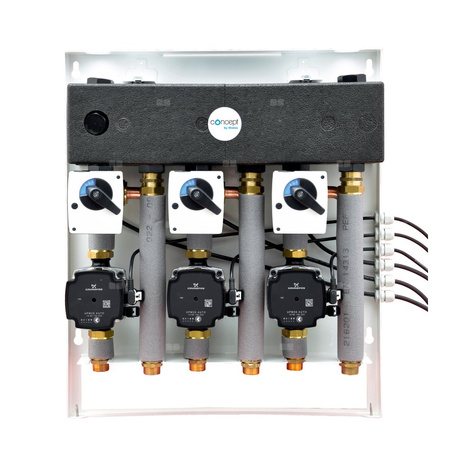 CONCEPT Zestaw MIX-BOX 222 z grupami GP-T/GP-T/GP-T MIX BOX 20,z pompami Grundfos UPM3S Auto 15-60