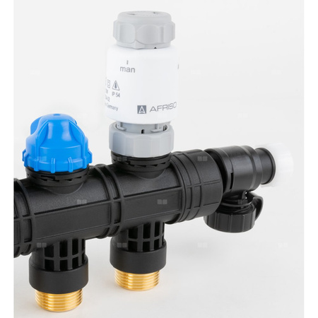 Siłownik termoelektryczny TSA-02 FO, GW M30x1,5 mm, 230 V AC, NC, funkcja sterowania ręcznego