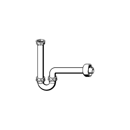 Syfon rurowy przeznaczenie: bidet, tworzywo sztuczne, nr wzoru 5536PL