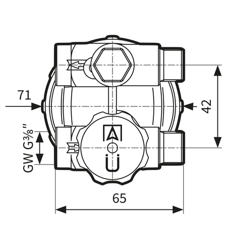 Filtr olejowy dwururowy Z 500 Fi, z wkładem filcowym, 200 l/h-AFRISO