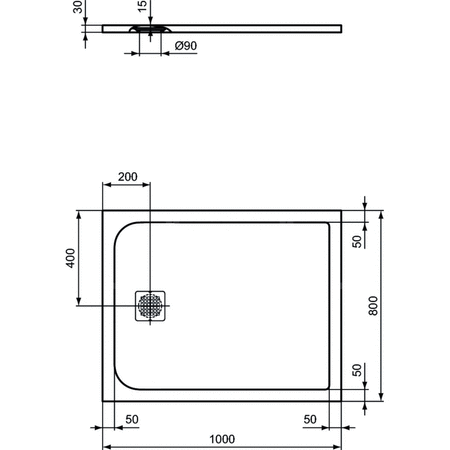 ULTRAFLAT S BRODZIK 100X80 BC SAND