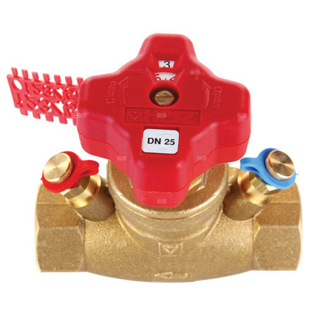 Zawór regulacyjno-pomiarowy HERZ STRÖMAX-GM mosiądz, DN 25 MZ x MZ, 9.31 Kvs