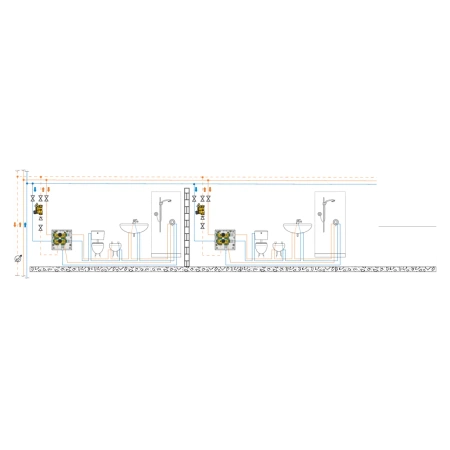 Termostatyczny zawór do cyrkulacji c.w.u. 3/4"kpl. /10 -CALEFFI