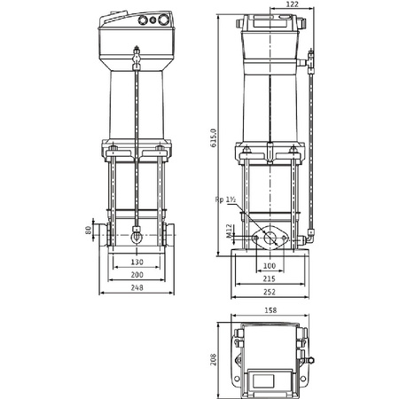 Wysokociśnieniowa cicha pompa do wody Wilo-MVISE 803-1/16/E/3-2-3G