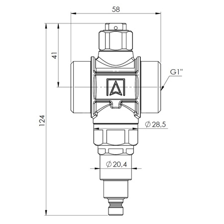 Zawór antyzamrożeniowy AAV 100, G1'', PN10, Kvs 55 m3/h, temp. otwarcia 3'C AFRISO