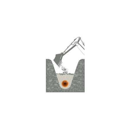 Rura PE do gazu, 25x3,0 pomarańczowo-czarna, PE100 RC, SDR11