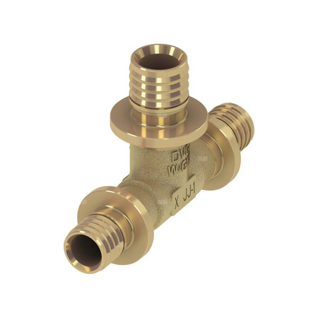 Trójnik TECE flex redukcja 90' mosiądz 16 mm x 20 mm x 16 mm (końcówka wtykowa x końcówka wtykowa x końcówka wtykowa)