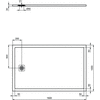 ULTRAFLAT S Brodzik 160x100 CONC GR RECT