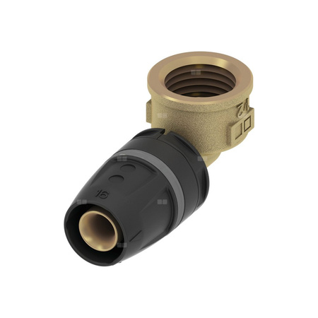 Mufa 90' TECE logo Dwuczęściowy, mosiądz, 20 mm x 3/4'' (pz x GW)