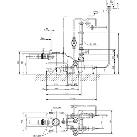 Pompa do ścieków WILO DrainLift XXL 50 Hz / 26.67 m³/h / 10 W