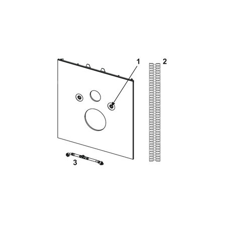 TECElux - dolna obudowa szklana do WC z funkcją bidetu, szkło białe