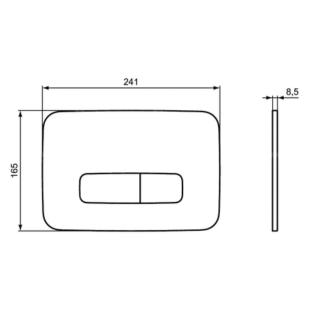 OLEAS PRZYCISK SPŁUKUJĄCY M3 CZARNY