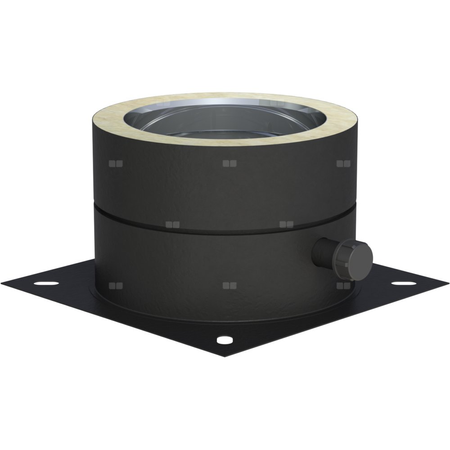 Płyta fundamentowa fi 200mm z odpływem skroplinw bok montaż na cokole w bok montaż na cokole