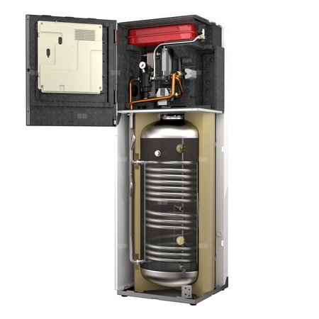 Pakiet - Pompa ciepła powietrze-woda split ARISTON NIMBUS COMPACT 120 S-T NET R32 9.5 kW 400 V + Moduł naścienny SENSYS HD + Zasobnik c.w.u. 180 l (zintegrowany) + Moduł komunikacji internetowej (aplikacja Ariston Net)