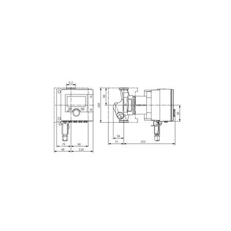 Pompa obiegowa WILO Stratos MAXO-Z 30/0,5-6 PN10 1 x 230 V 50/60 Hz, PN 10/10bar