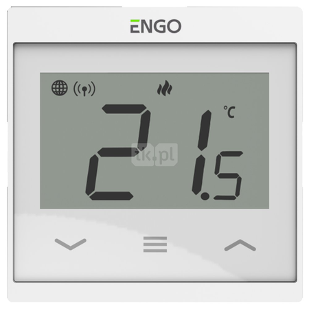 Internetowy, podtynkowy regulator temperatury do ramki, biały