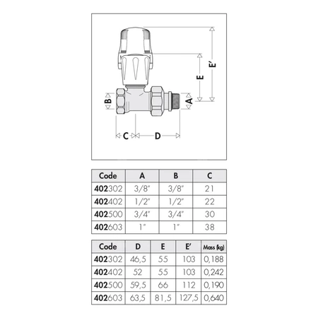 Prosty zawór grzejnikowy do rur stalowych 1" bez uszczelki gumowej