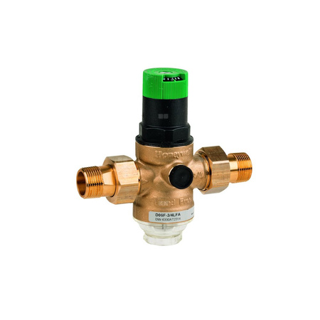 Regulator ciśnienia, ze śrubunkami, 1 1/2", wersja bezołowiowa