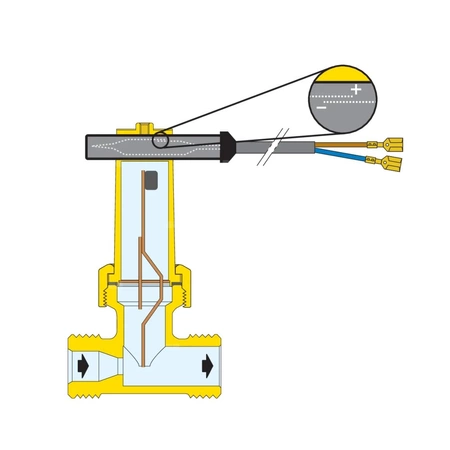 Elektromagnetyczny czujnik przepływu 1/2"