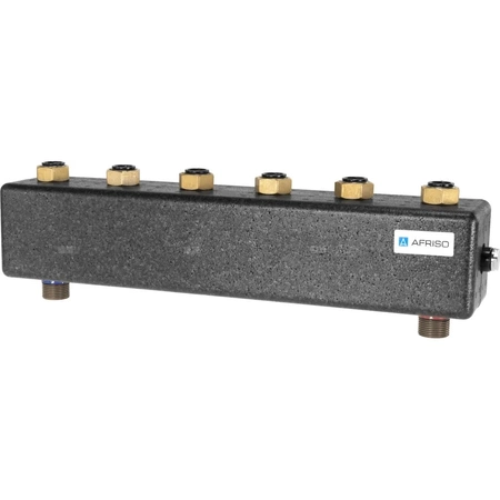 Rozdzielacz do instalacji c.o. AFRISO KSV 90-3 HW GZ 1'', 3-obieg. Nakrętka 1'', max. 50 kW