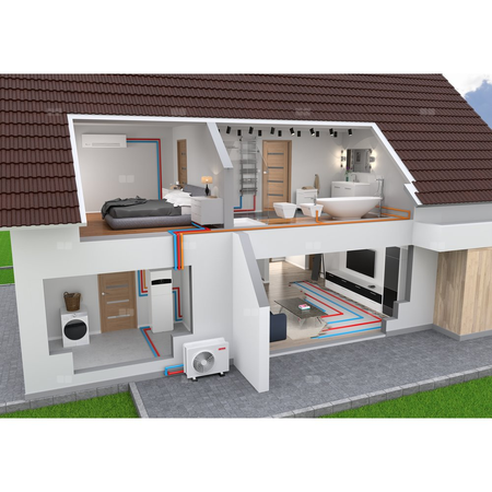Pakiet - Pompa ciepła powietrze-woda split ARISTON NIMBUS COMPACT S NET R32 3.5 kW 230 V + Moduł naścienny SENSYS HD + Moduł komunikacji internetowej (aplikacja Ariston Net)