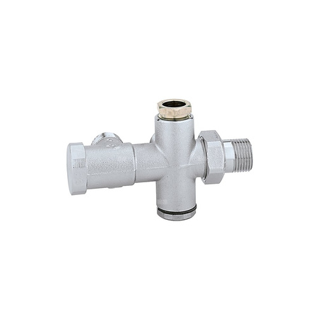 Zawór grzejnikowy do instalacji jednorurowych, element łączący O 15 mm (seria 454) 1/2"