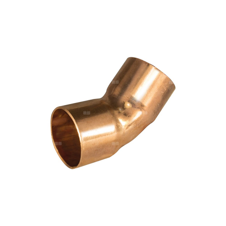 Łuk 45' UNIPAK, Cu, 15 mm (lut wewnętrzny x lut wewnętrzny)