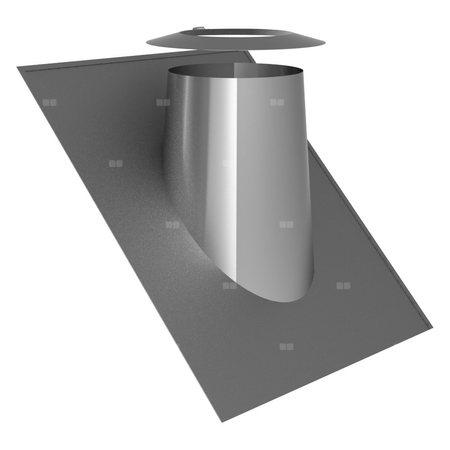 Przejście przez dach 36-45st. stal nierdzewna z kołnierzem fi130mm