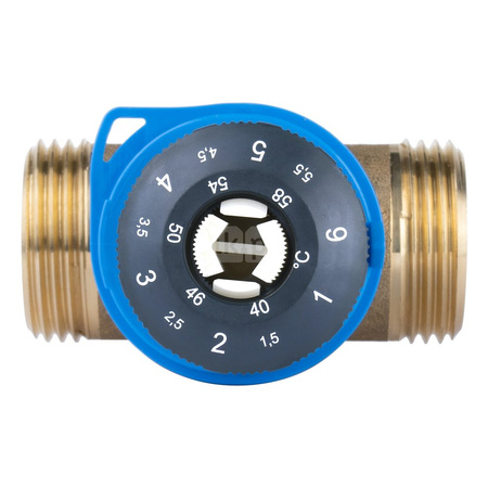 Zawór regulacyjny termostatyczny do wody ciepłej AFRISO ATM 563 mosiądz GZ 1'', DN 20, zakres temp. 35-60'C, Kvs 2.5 m3/h, maksymalna temperatura 90'C, maksymane ciśnienie 10 bar