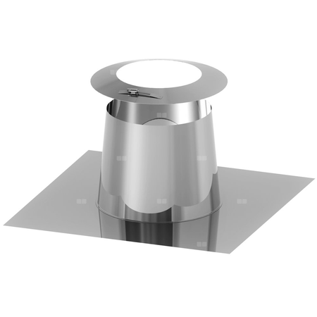 Przejście przez dach płaski aluminiowe z kołnierzem fi300mm 