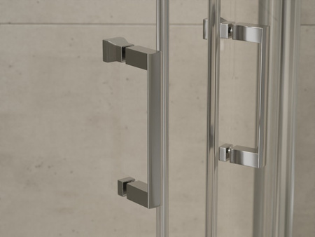 Kabina półokrągła MODERN 80x80x185 szkło TRANSP.-BESCO