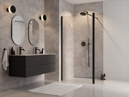 Kabina Eco-N Black 90x195 -BESCO