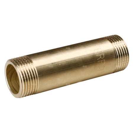Króciec gwintowany FERRO, mosiądz, 1'' (GZ), 165 mm