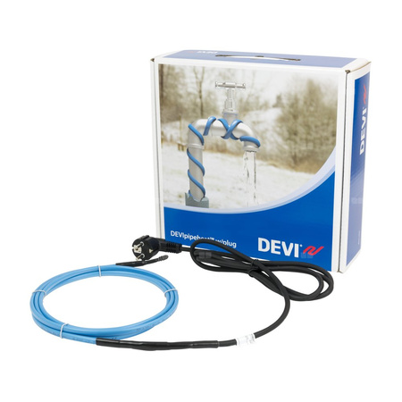 Kabel grzejny DEVIpipeheat 10 V2 25m 250W@10 st.C 230V Gotowy