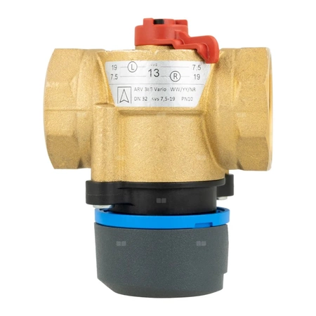 Zawór obrotowy trójdrogowy AFRISO ARV 385 Vario ProClick, mieszający, Siłownik elektryczny ARM 343, DN 32