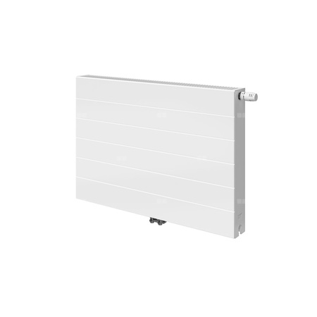 Grzejnik płytowy typ 22 PURMO Ramo Flex RCVF wym. 300 x 1600 mm, kolor biały, moc 1499 W, front Płaski profilowany