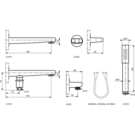 SH Wąż IDEALFLEX 1250mm MAGNGR