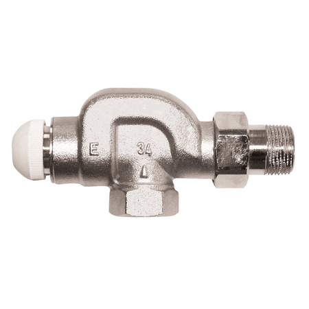 Zawór grzejnikowy termostatyczny HERZ TS-E kątowy spec, połączenie 1'' (niklowanie)