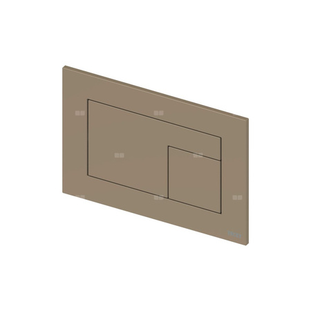 Przycisk spłukujący do stelaża (Mechaniczny) TECE velvet tworzywo, kolor beżowo - brązowy (castoro ottawa)