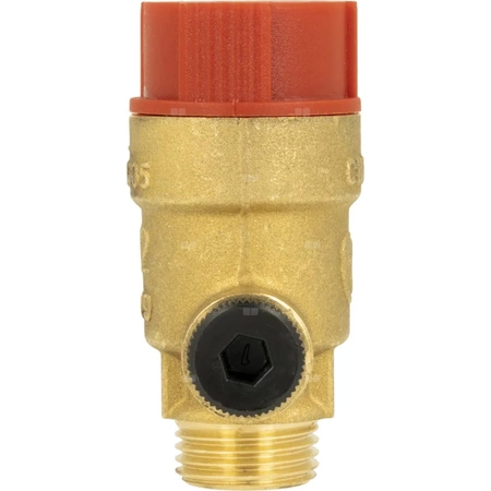 Zawór przelewowy AFRISO MS z wyjściem na manometr mosiądz 1,5 bar GZ x GW 1/2'' x 3/4''